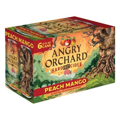 Angry Orchard Hard Cider Peach Mango In Cans - 6-12 FZ - Image 2