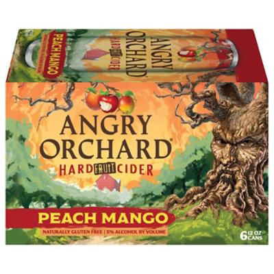 Angry Orchard Hard Cider Peach Mango In Cans - 6-12 FZ - Image 1