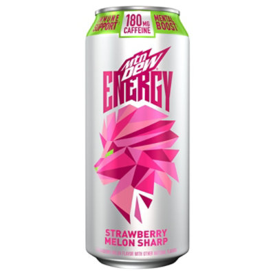 Mtn Dew Energy Drink Strawberry Melon Spark 16 FZ Albertsons
