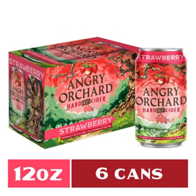 Angry Orchard Strawberry In Cans - 6-12 FZ