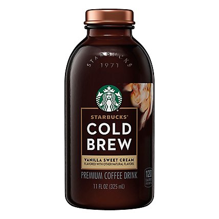 Starbucks Cold Brew Premium Coffee Drink Vanilla Sweet Cream Flavored 11 Fl - 11 FZ - Image 1