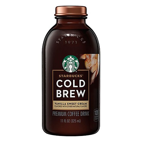Starbucks Cold Brew Premium Coffee Drink Vanilla Sweet Cream Flavored 11 Fl - 11 FZ