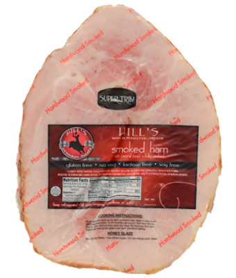 Hills Bone-In Half Super Trim Ham With Natural Juices - 8 Lb - Image 1