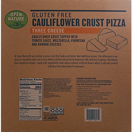 Open Nature Cauliflwr Crust 3 Cheese Pizza - 16.3 OZ - Image 6