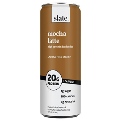Slate Mocha Latte High Protein Iced Coffee - 11 Oz