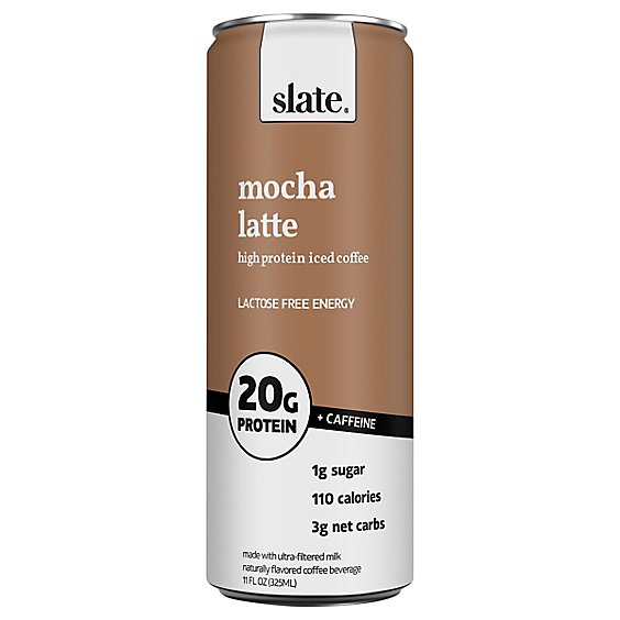 Slate Espresso Choc Milk Lactose Free - 11 OZ - Shaw's