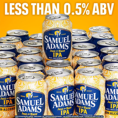 Samuel Adams Just The Haze Non-alcoholic Ipa In Cans - 6-12 FZ - Image 4