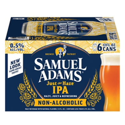 Samuel Adams Just The Haze Non-alcoholic Ipa In Cans - 6-12 FZ - Image 7