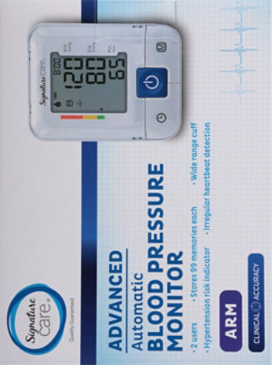 Signature Select/Care Blood Pressure Monitor Arm Auto - EA - Image 4