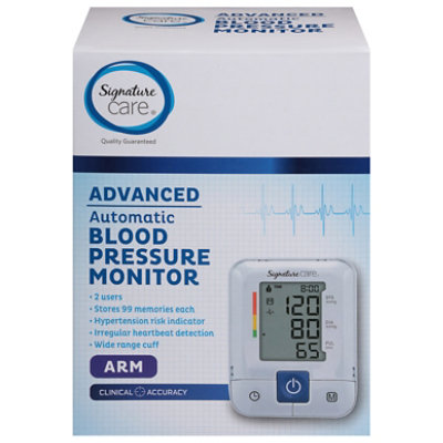 Kroger® Premium Automatic Arm Blood Pressure Monitor with Hypertension Risk  Indicator, 1 ct - Kroger