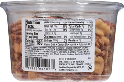 Mixed Nuts Roasted Salted Organic - 8.17 OZ - Image 6