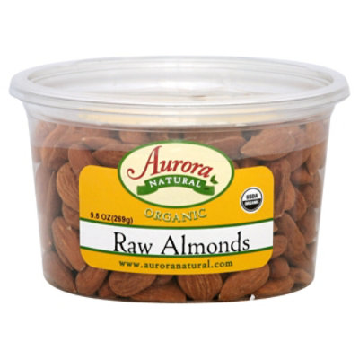 Aurora Org Almonds Raw - 9.5 OZ - Image 1