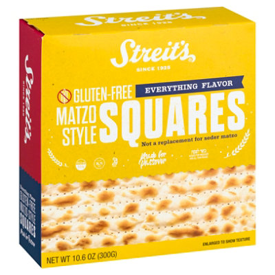 Streits Gluten Free Matzo Squrs Evrythng 10.5 OZ Safeway