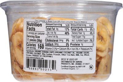 Banana Chips Organic - 4.6 OZ - Image 6