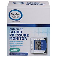 Signature Care Blood Pressure Monitor Wrist Auto - EA - Image 3