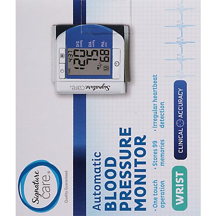 Signature Care Blood Pressure Monitor Wrist Auto - EA - Image 4