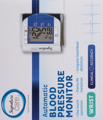 Signature Select/Care Blood Pressure Monitor Wrist Auto - EA - Image 4