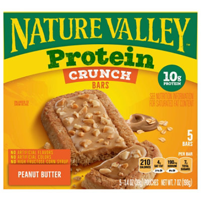 Nature Valley Protein Peanut Butter Crunch Bars 5 Count - 7 OZ