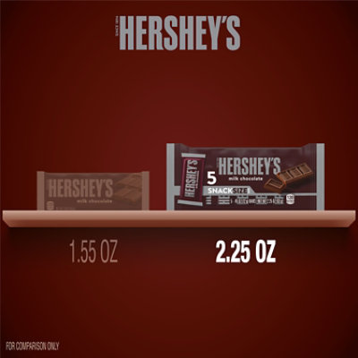 HERSHEY'S Milk Chocolate Snack Size Candy Bars - 2.25 Oz - Image 5