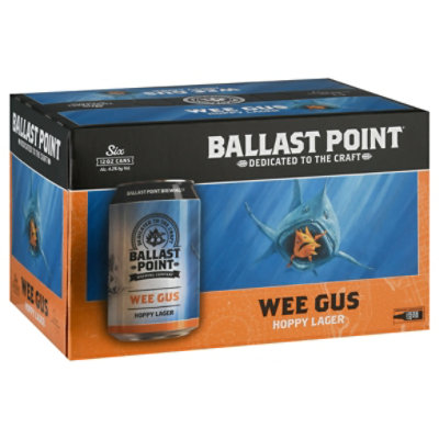 Ballast Point Wee Gus Hoppy Lager In Cans - 6-12 FZ