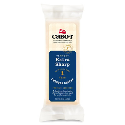 Cabot Extra Sharp White Cheddar Bar - 8 OZ - Pavilions