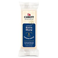 Cabot Creamery Extra Sharp White Cheddar Bar - 8 OZ - Image 1