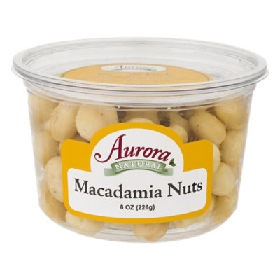 Aurora Macadamia Nuts Raw - 8 OZ - Image 1