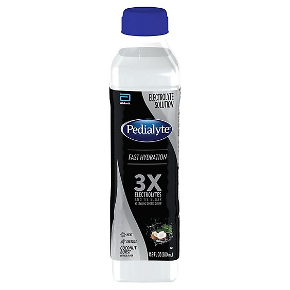 Pedialyte Advanced Rehydration Coconut 500 Milliliter Bottle - 16.9 FZ