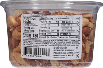 Mixed Nuts Not Salted Organic - 9 OZ - Image 6