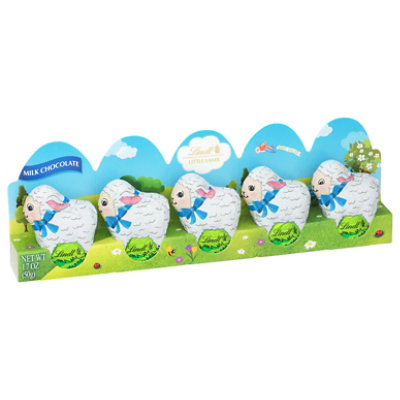 Lindt Little Lambs Easter Milk Chocolate Candy 5 Pack Box - 1.7 Oz