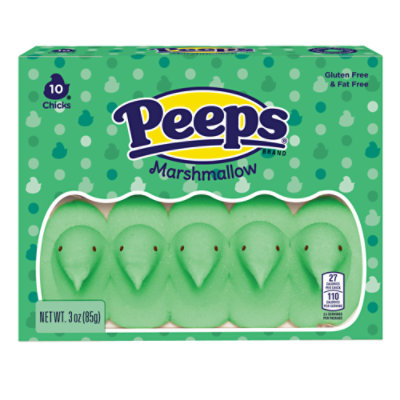 Peeps Green Marshmallow Chicks Easter Candy - 3.0 Oz