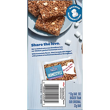 Rice Krispies Treats Homestyle Marshmallow Snack Bars Chocolate 6 Count - 6.98 Oz  - Image 7