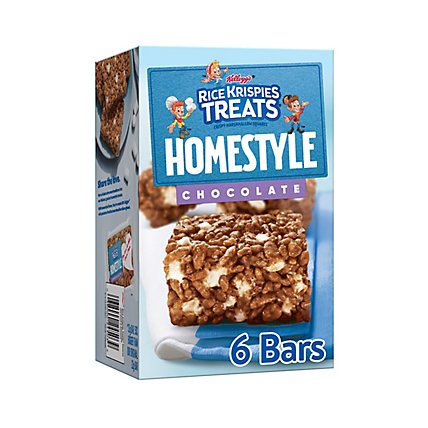 Rice Krispies Treats Homestyle Marshmallow Snack Bars Chocolate 6 Count - 6.98 Oz  - Image 2