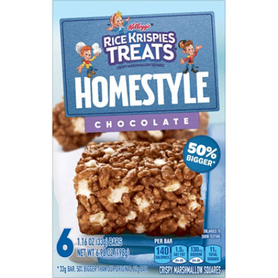 Rice Krispies Treats Homestyle Marshmallow Snack Bars Chocolate 6 Count - 6.98 Oz  - Image 5
