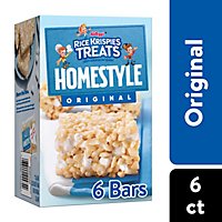 Rice Krispies Treats Homestyle Marshmallow Snack Bars Original 6 Count - 6.98 Oz  - Image 1