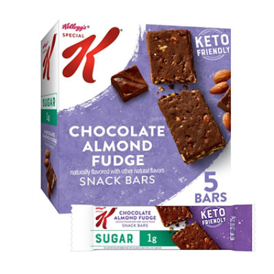 Special K Snack Bars Keto Friendly 7g Protein Chocolate Almond Fudge 5 Count - 6.17 Oz