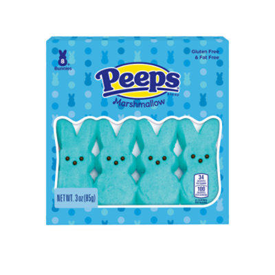 Peeps Blue Marshmallow Bunnies Easter Candy - 3.0 Oz