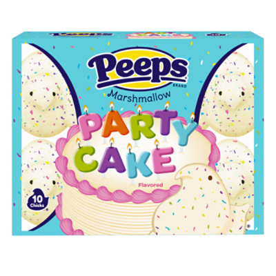 Peeps Party Cake Flavored Marshmallow Chicks Easter Candy - 3.0 Oz