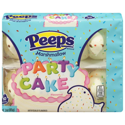 Peeps Party Cake Flavored Marshmallow Chicks Easter Candy - 3.0 Oz - Image 2