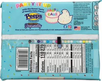 Peeps Party Cake Flavored Marshmallow Chicks Easter Candy - 3.0 Oz - Image 5