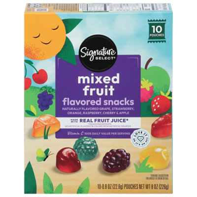 Signature SELECT Fruit Snacks Mixed Fruit 10 Ct - 10 CT