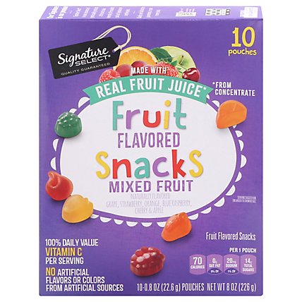 Signature Select Fruit Snacks Mixed Fruit 10 Ct - 10 CT - Image 3