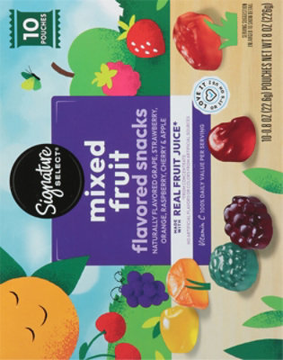 Signature SELECT Fruit Snacks Mixed Fruit 10 Ct - 10 CT - Image 5