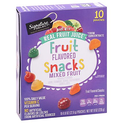 Signature Select Fruit Snacks Mixed Fruit 10 Ct - 10 CT - Image 1