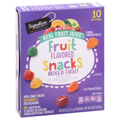 Signature SELECT Fruit Snacks Mixed Fruit 10 Ct - 10 CT