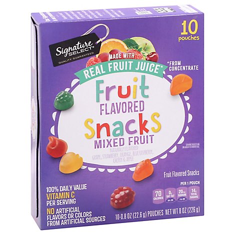 Signature Select Fruit Snacks Mixed Fruit 10 Ct - 10 CT