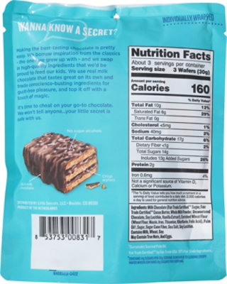 Little Secrets Milk Choc Wafer Seasalt - 3.5 OZ - Image 6