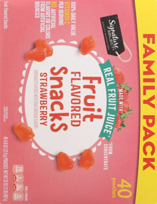 Signature Select Fruit Snacks Strawberry Family Pk - 40 CT - Image 6