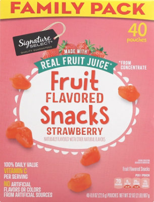 Signature Select Fruit Snacks Strawberry Family Pk - 40 CT - Image 2