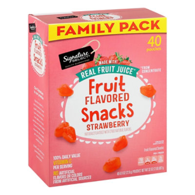 Signature Select Fruit Snacks Strawberry Family Pk - 40 CT